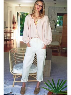 Emerson Fry Orchard Pant Hemp Cotton Twill Patch Pockets Stretch Paperbag Waist